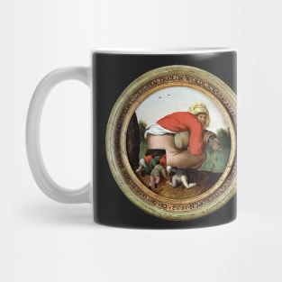 Man with the Moneybag and Flatterers - Pieter Brueghel the Younger Mug